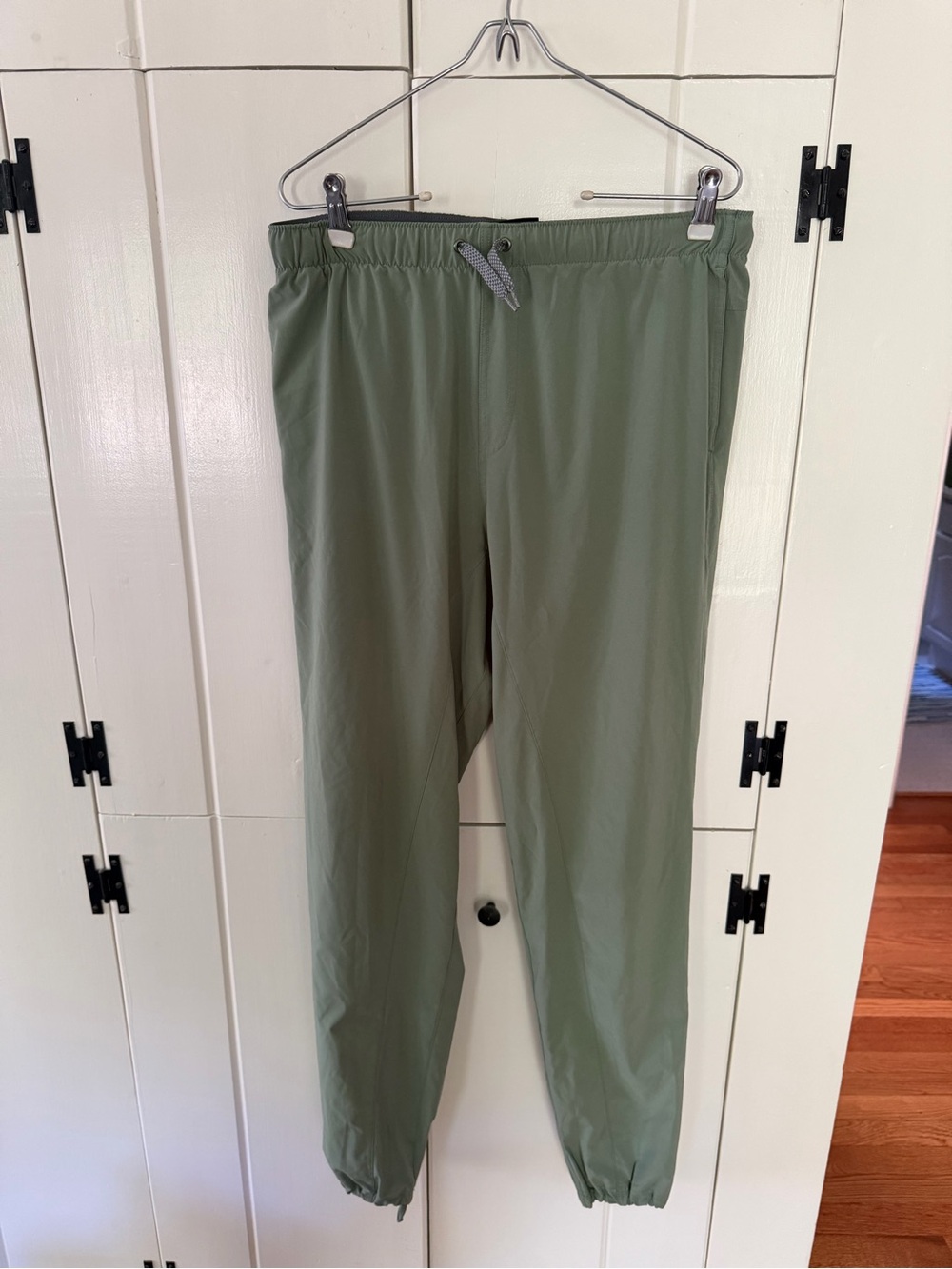 Men's Olive Green Jogger Pants - Casual Drawstring Waist